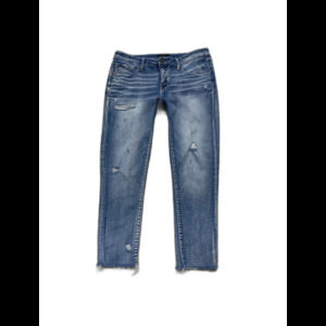 Buckle Black High-Rise Skinny Distressed  Size 31 Raw Hem Fit No 53